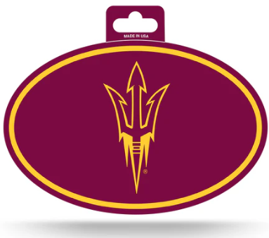 Arizona State Full Color Oval Sticker