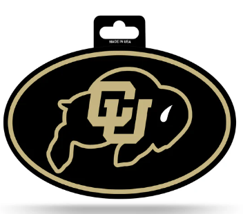 Colorado Buffaloes Full Color Oval Sticker