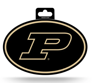 Purdue Full Color Oval Sticker