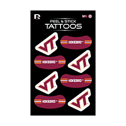 VIRGINIA TECH 8-PC TATTOO SET