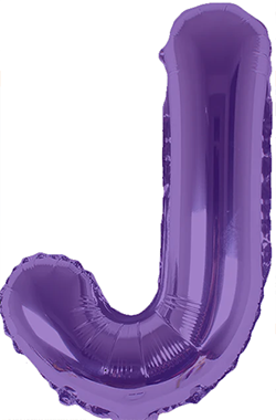 16" J Purple Balloon