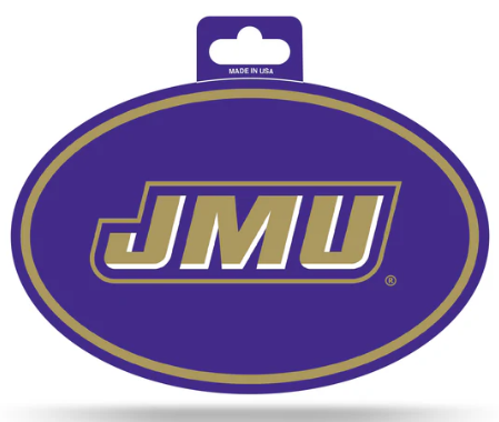 James Madison Full Color Oval Sticker