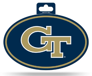 Georgia Tech Full Color Oval Sticker