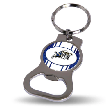 Naval Academy Midshipmen Metal Keychain - Beverage Bottle Opener With Key Ring