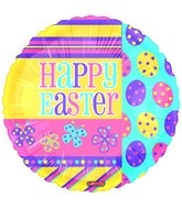 18" Happy Easter Fun Mylar Balloon