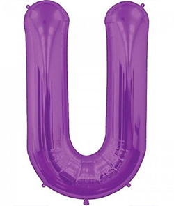 16" Purple U Balloon
